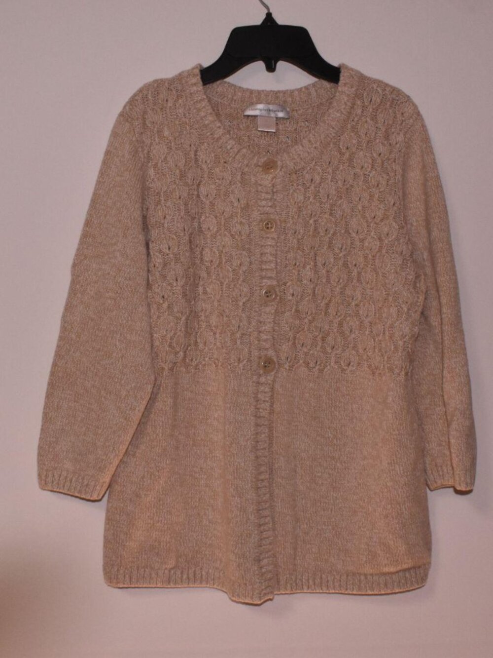 Christopher & Banks Women's Cream Cardigan
